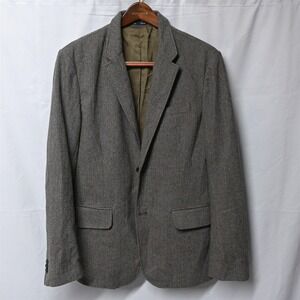 Gap Large Brown Herringbone Blazer Suit Jacket Sport‎ Coat